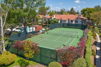 Lighted tennis court